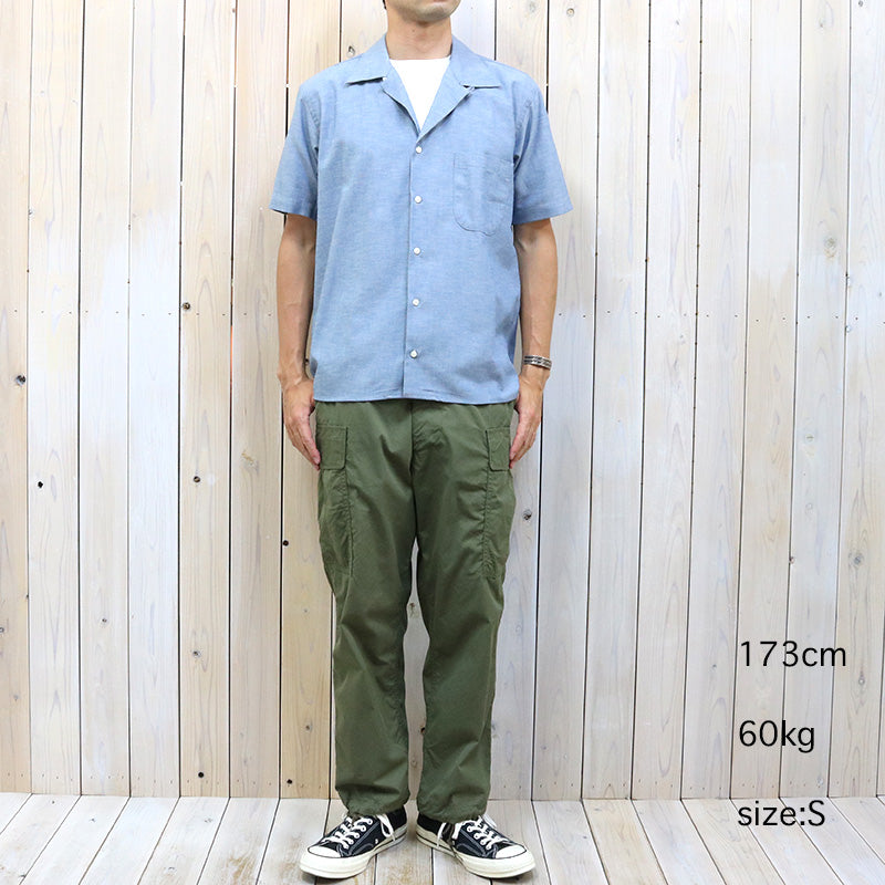 INDIVIDUALIZED SHIRTS『HERITAGE CHAMBRAY CAMP COLLAR S/S』(BLUE)