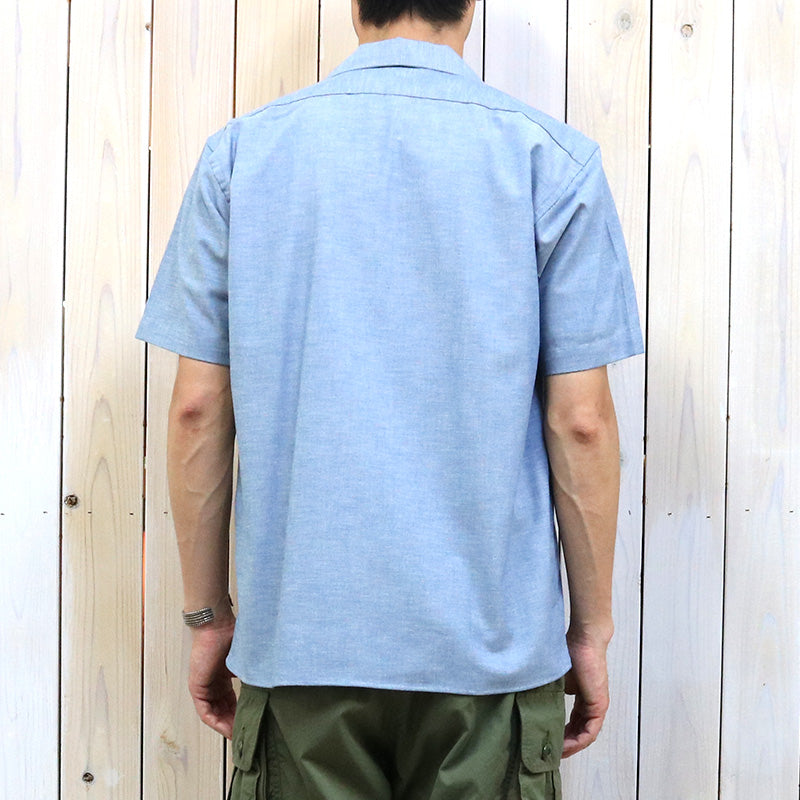 INDIVIDUALIZED SHIRTS『HERITAGE CHAMBRAY CAMP COLLAR S/S』(BLUE)