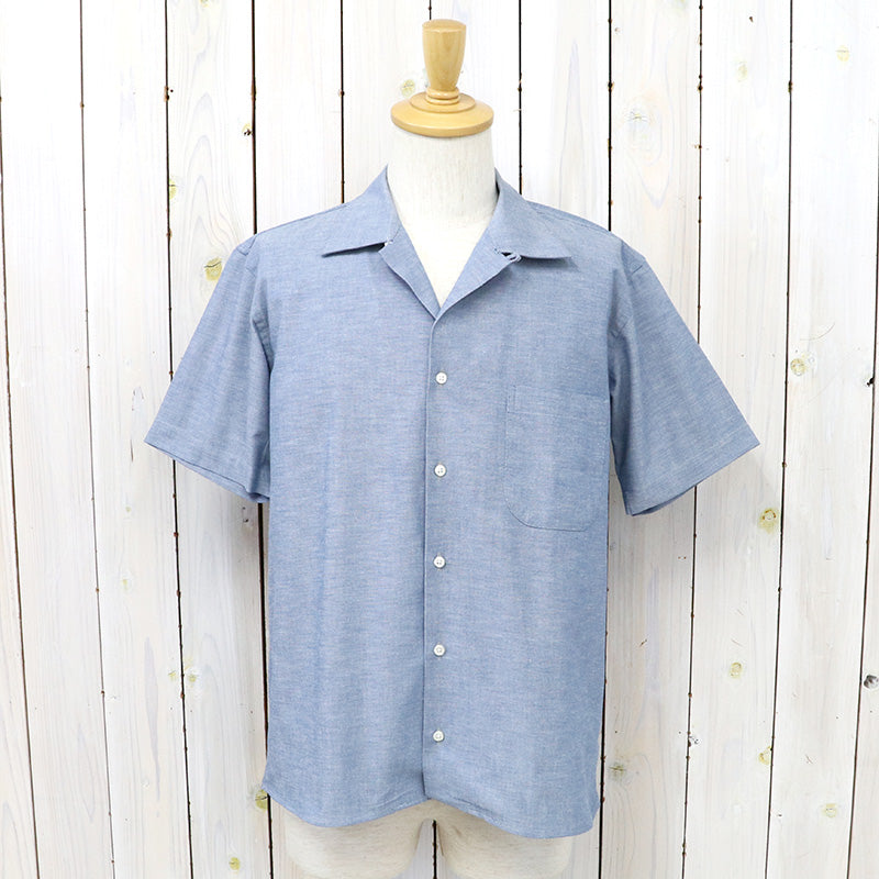INDIVIDUALIZED SHIRTS『HERITAGE CHAMBRAY CAMP COLLAR S/S』(BLUE)