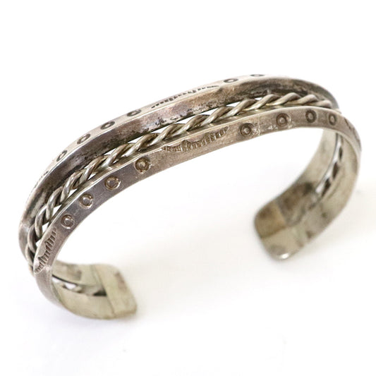 Indian Jewelry : Navajo 1930’s Fred Harvey Twist Bangle