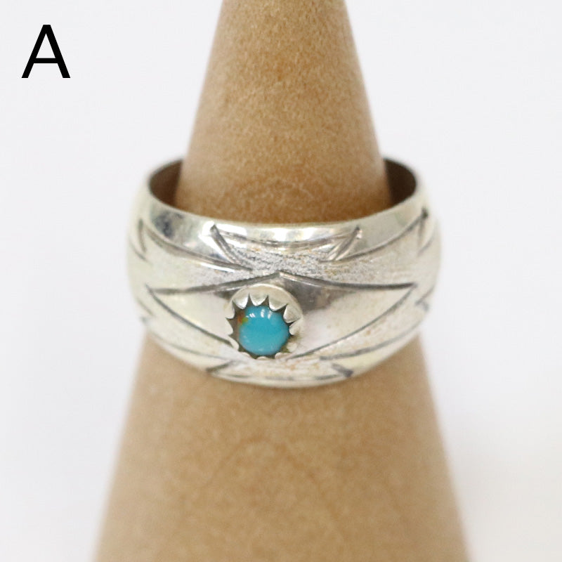 Indian Jewelry : Navajo Florence Tahe Ring Type-B