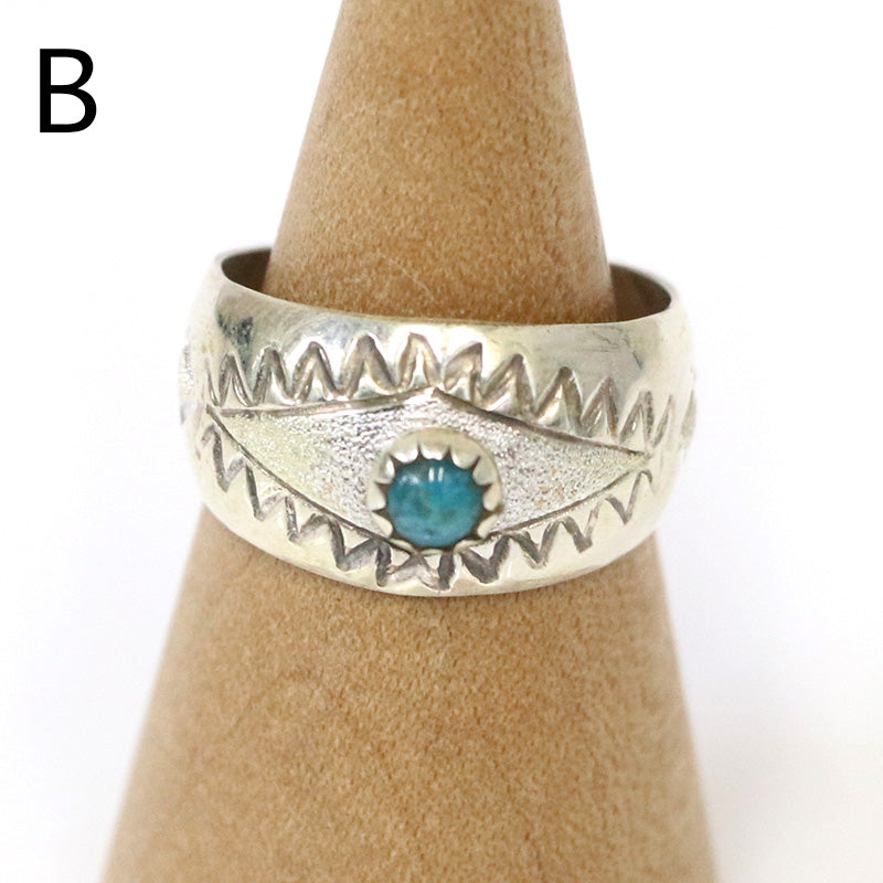 Indian Jewelry : Navajo Florence Tahe Ring Type-B