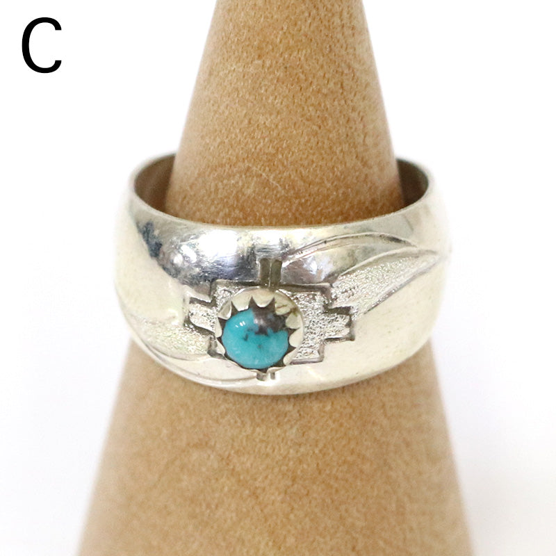 Indian Jewelry : Navajo Florence Tahe Ring Type-B