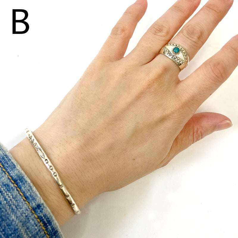 Indian Jewelry : Navajo Florence Tahe Ring Type-B