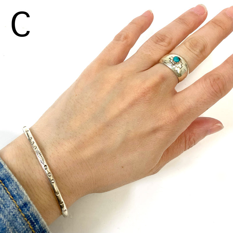 Indian Jewelry : Navajo Florence Tahe Ring Type-B