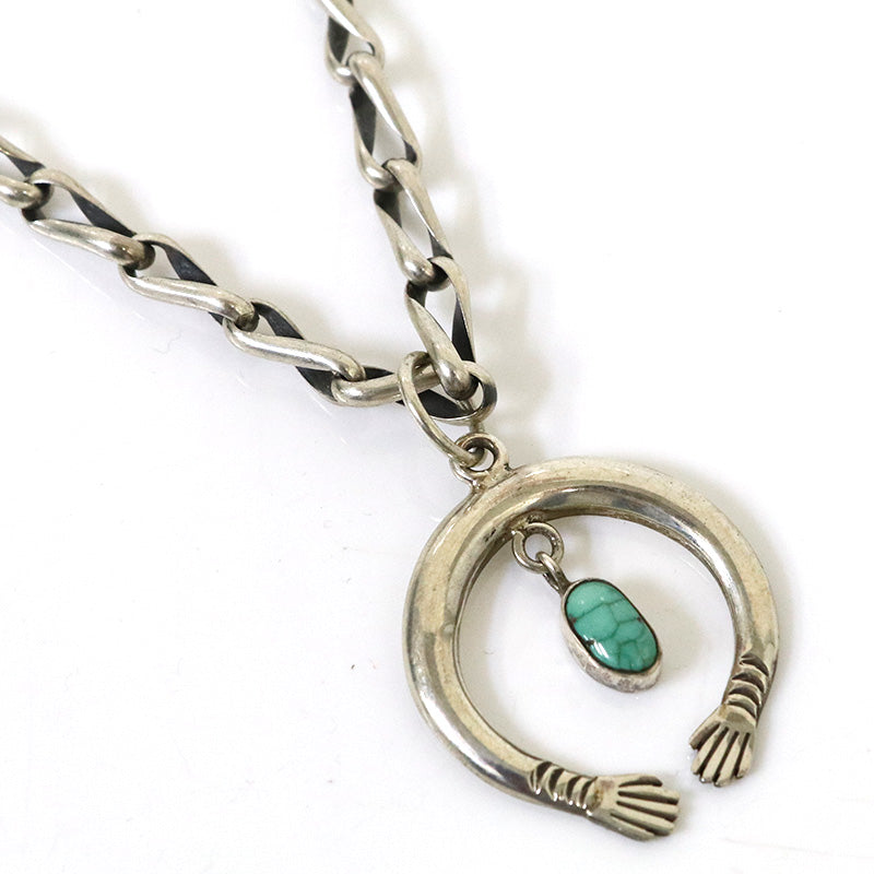 Indian Jewelry : Navajo Friston Toledo Baby Naja Necklace