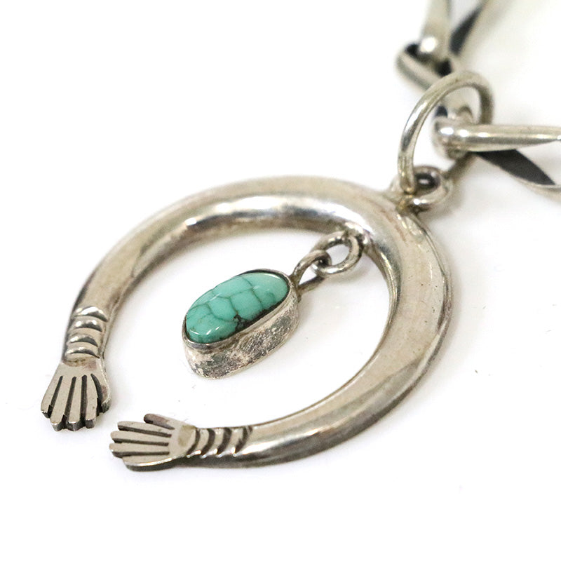 Indian Jewelry : Navajo Friston Toledo Baby Naja Necklace