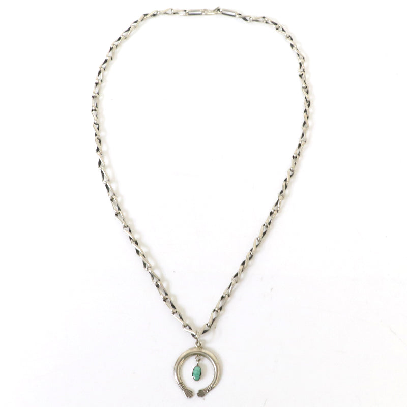 Indian Jewelry : Navajo Friston Toledo Baby Naja Necklace