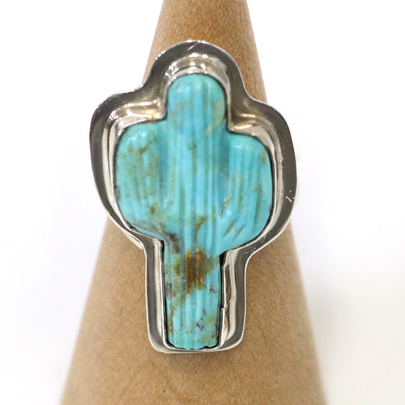 Indian Jewelry : Navajo Rita Dawes Cactus Ring