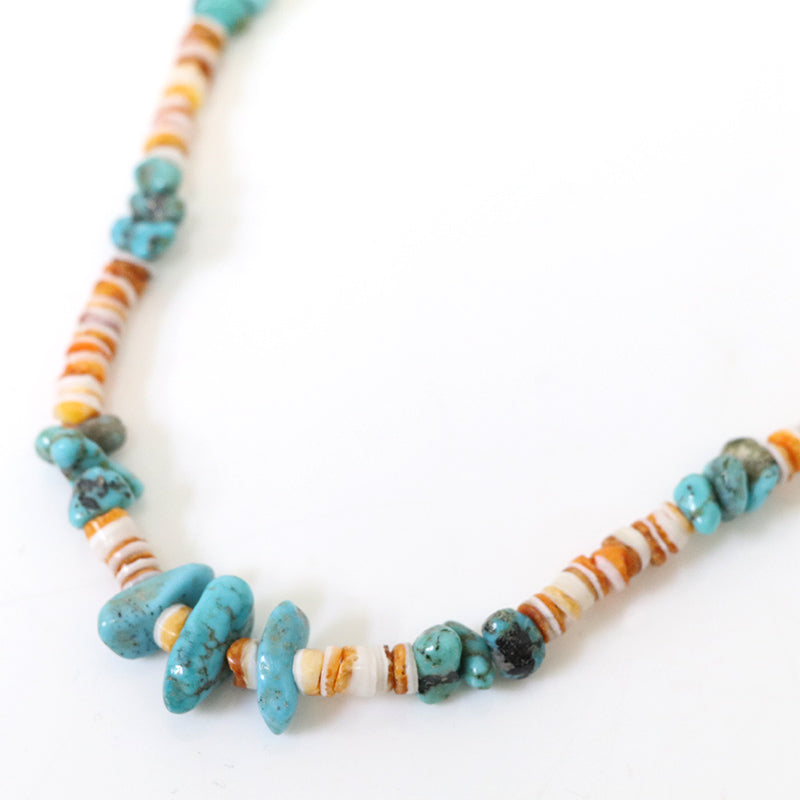 Indian Jewelry : Navajo Kingman Spinycys Necklace