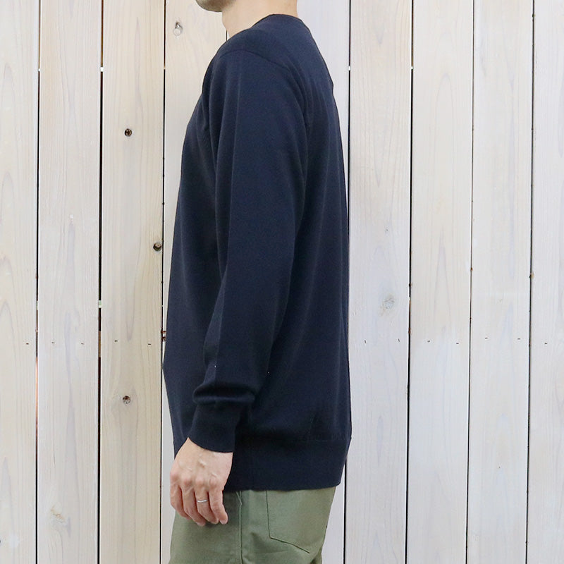 JOHN SMEDLEY『A4543(長袖クルーネック)』(MIDNIGHT)