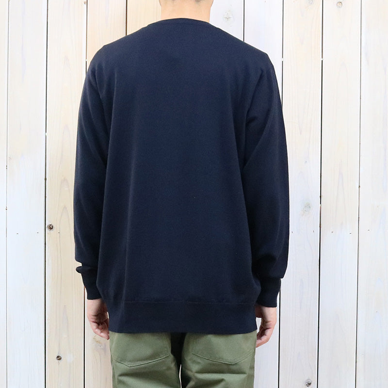 JOHN SMEDLEY『A4543(長袖クルーネック)』(MIDNIGHT)