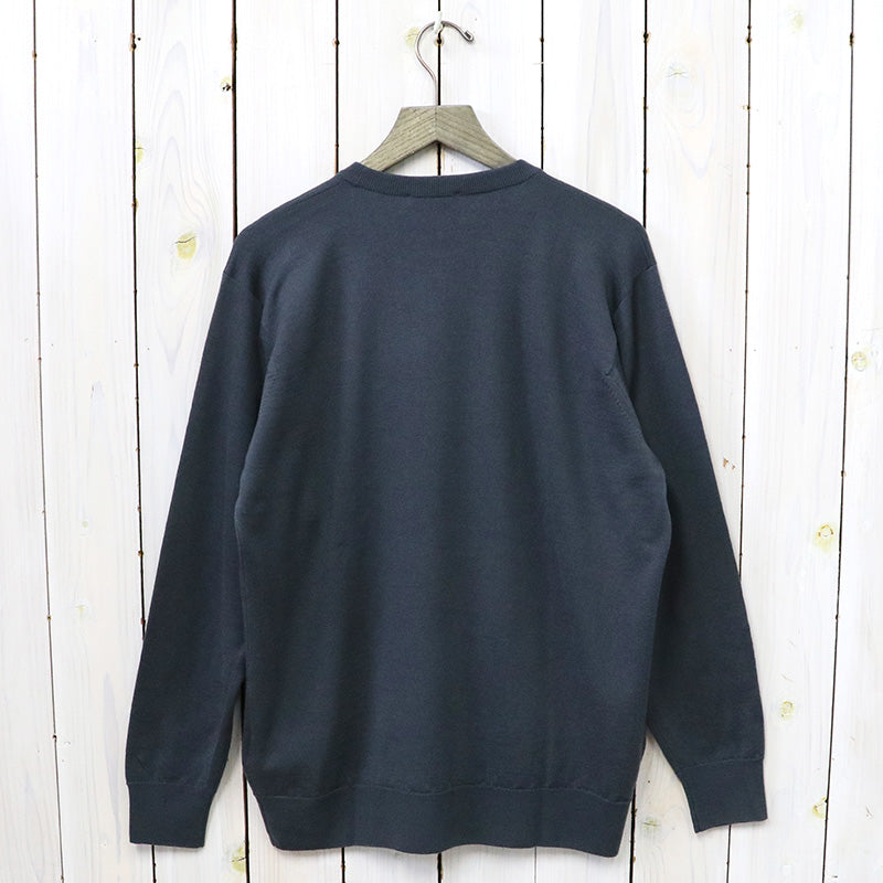 JOHN SMEDLEY『A4543(長袖クルーネック)』(SLATE GREY)
