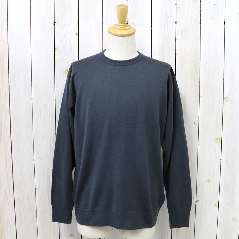 JOHN SMEDLEY『A4543(長袖クルーネック)』(SLATE GREY)