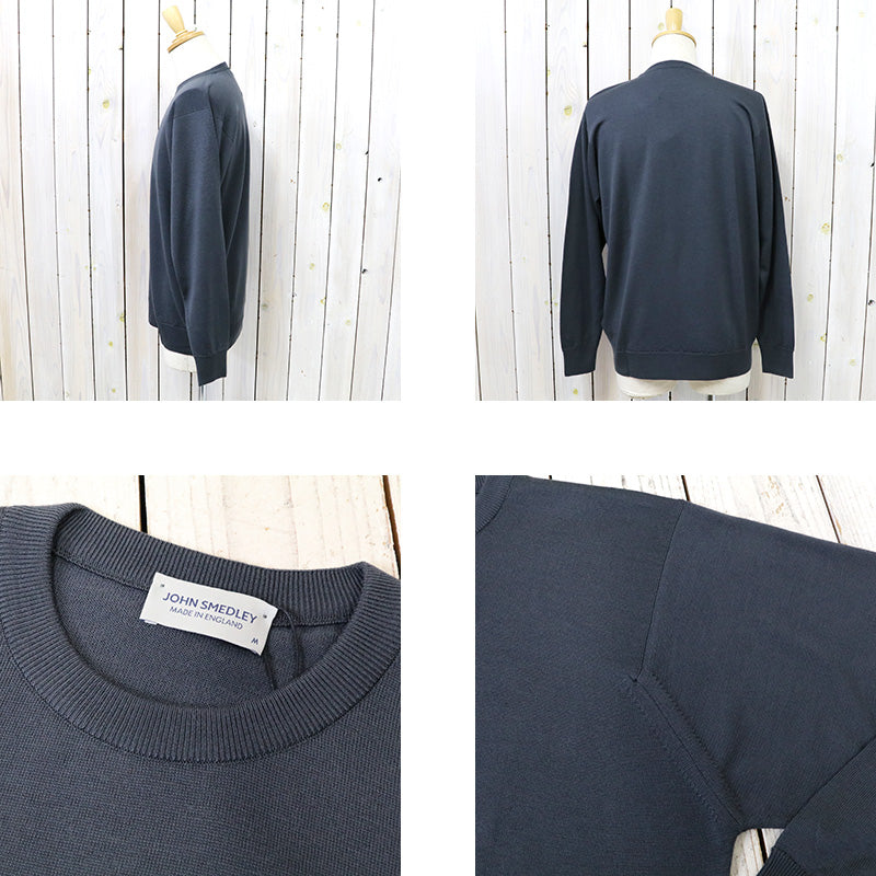 JOHN SMEDLEY『A4543(長袖クルーネック)』(SLATE GREY)