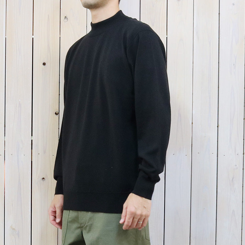 JOHN SMEDLEY『A4546(長袖モックネック)』(BLACK)