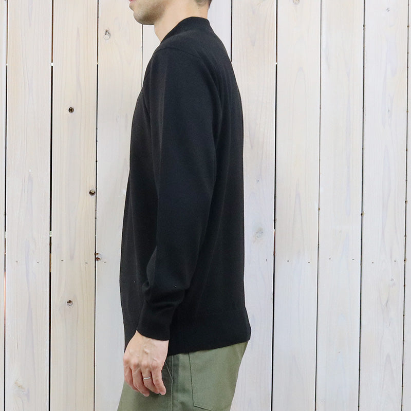 JOHN SMEDLEY『A4546(長袖モックネック)』(BLACK)