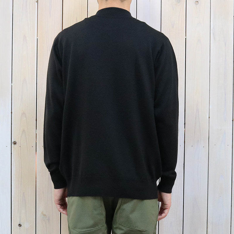JOHN SMEDLEY『A4546(長袖モックネック)』(BLACK)