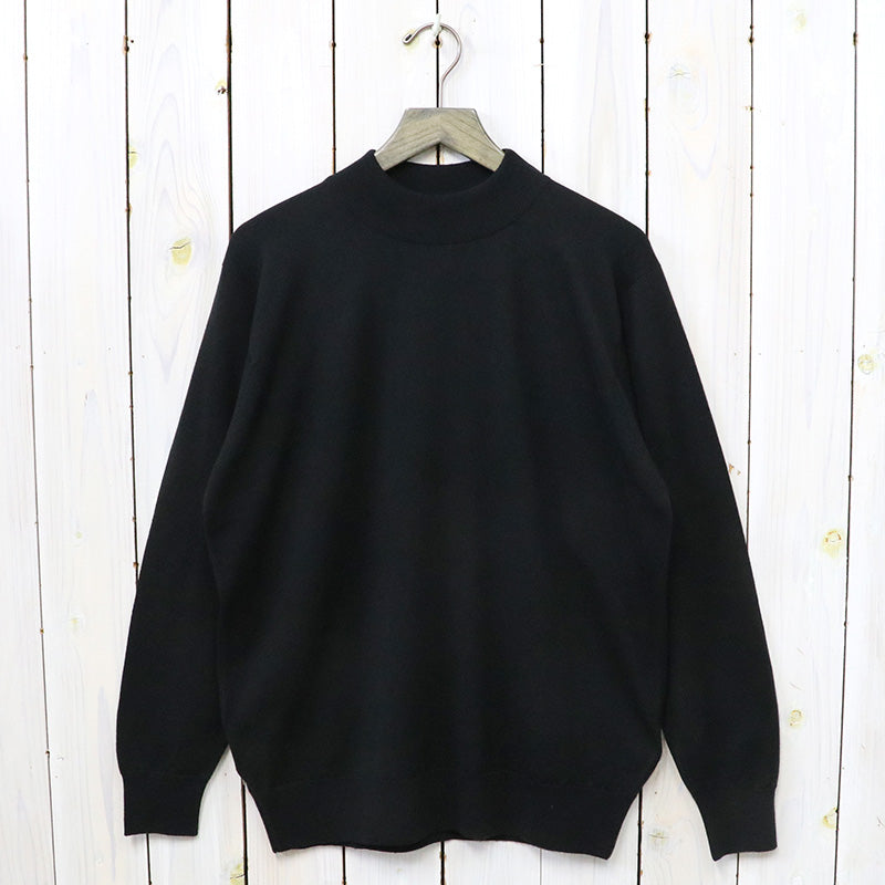 JOHN SMEDLEY『A4546(長袖モックネック)』(BLACK)