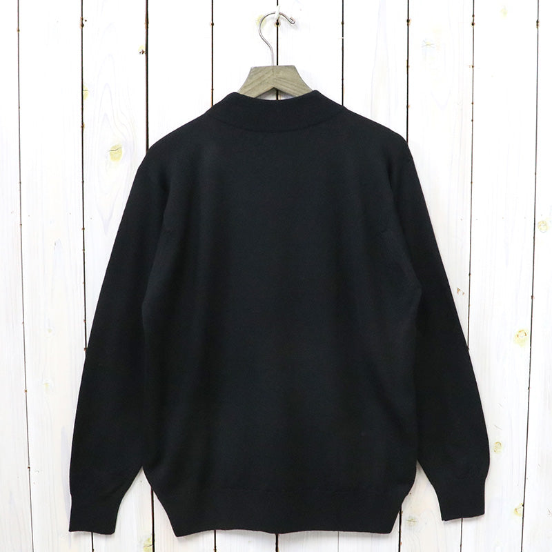 JOHN SMEDLEY『A4546(長袖モックネック)』(BLACK)