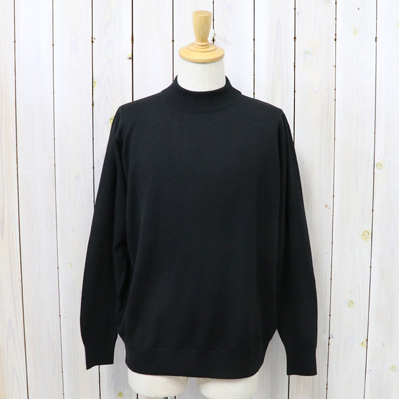 JOHN SMEDLEY『A4546(長袖モックネック)』(BLACK)