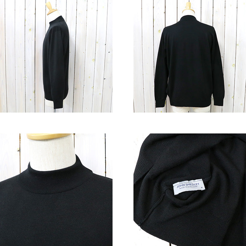JOHN SMEDLEY『A4546(長袖モックネック)』(BLACK)
