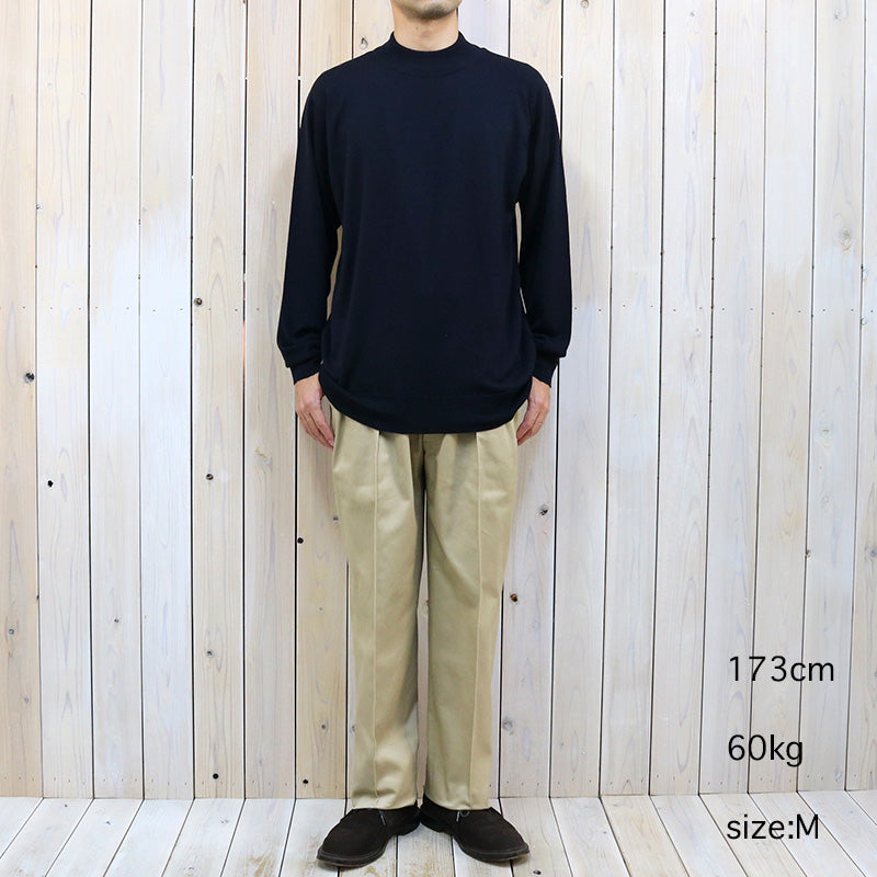 JOHN SMEDLEY『A4546(長袖モックネック)』(MIDNIGHT)