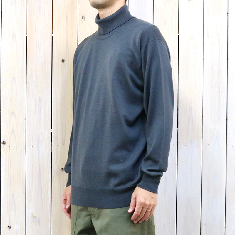 JOHN SMEDLEY『A4544(長袖タートルネック)』(SLATE GREY)