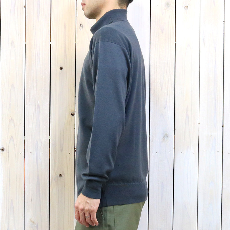JOHN SMEDLEY『A4544(長袖タートルネック)』(SLATE GREY)