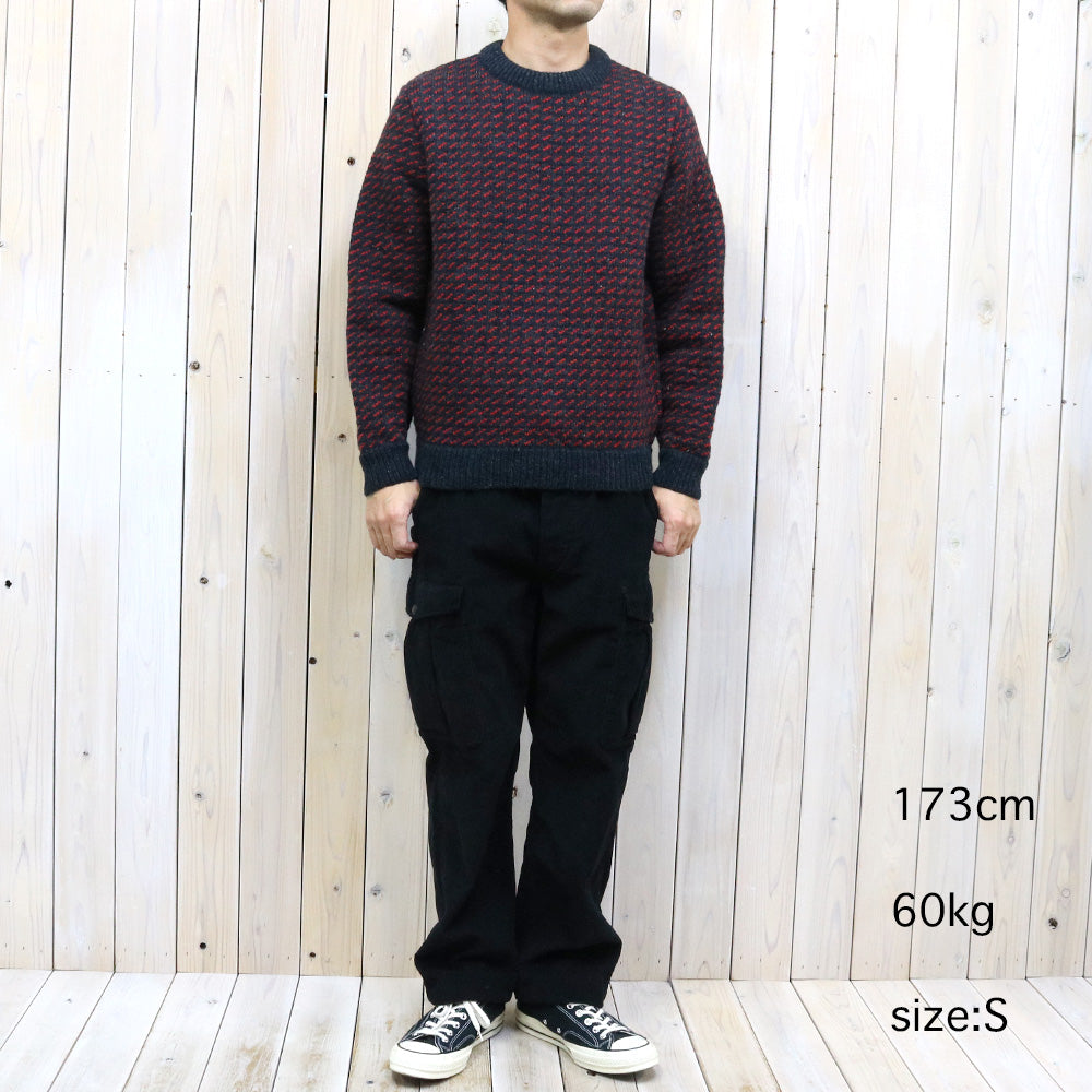L.L.Bean『Norwegian Sweater』(Dark Charcoal/Red)