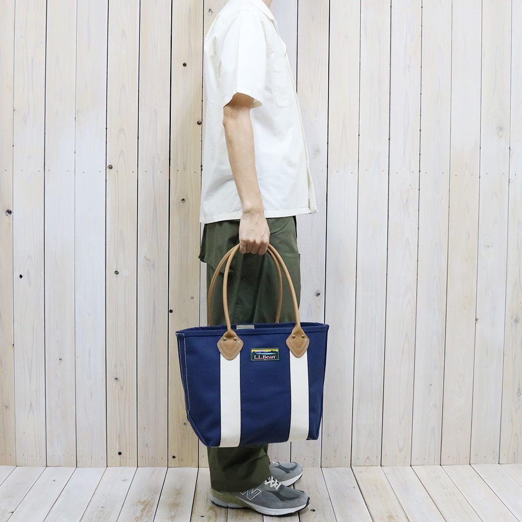 L.L.Bean『Leather Handle Katahdin Boat and Tote Bag』(Blue/Natural)