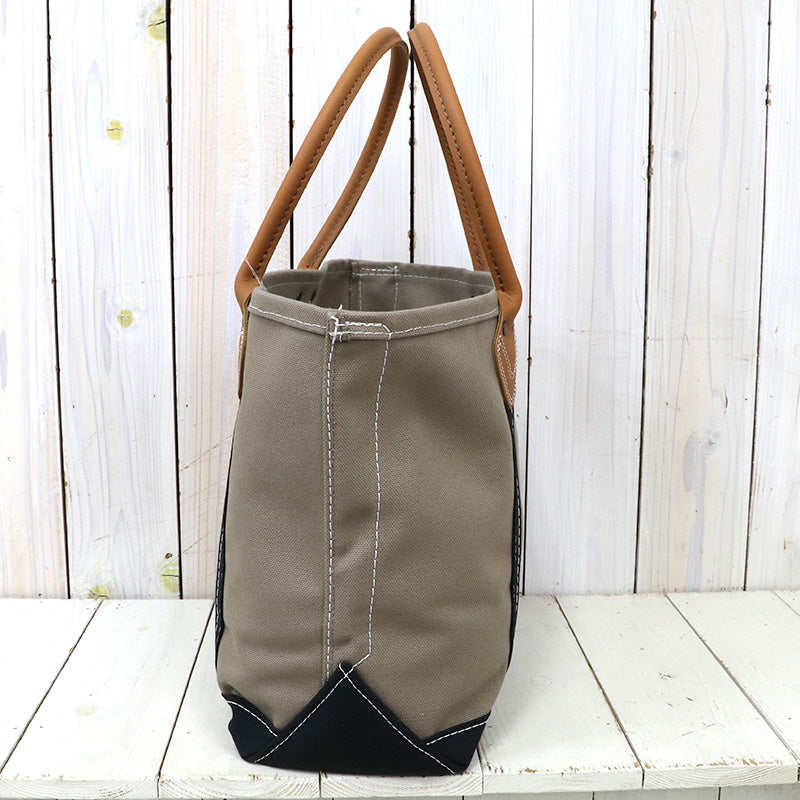 L.L.Bean『Leather Handle Katahdin Boat and Tote Bag』(Dark Cement/Black)