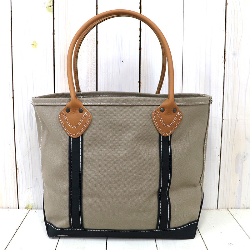 L.L.Bean『Leather Handle Katahdin Boat and Tote Bag』(Dark Cement/Black)