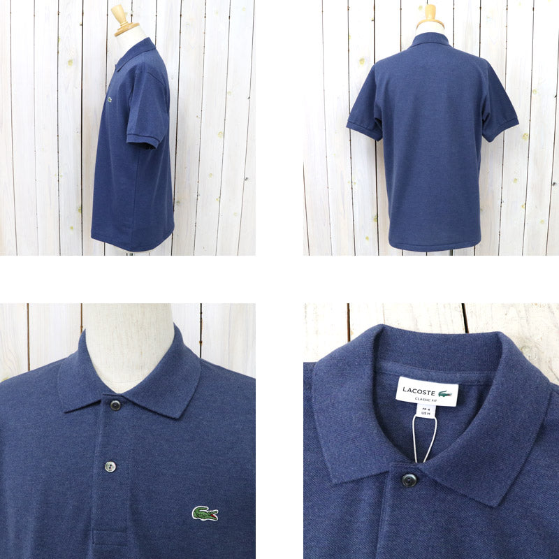 LACOSTE『ポロシャツ(杢・半袖)』(HEATHER MORAY CHINE)