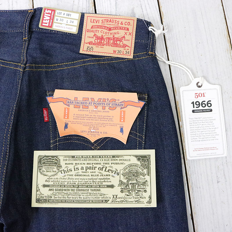LEVI'S VINTAGE CLOTHING『1966 501 JEANS』(Rigid)