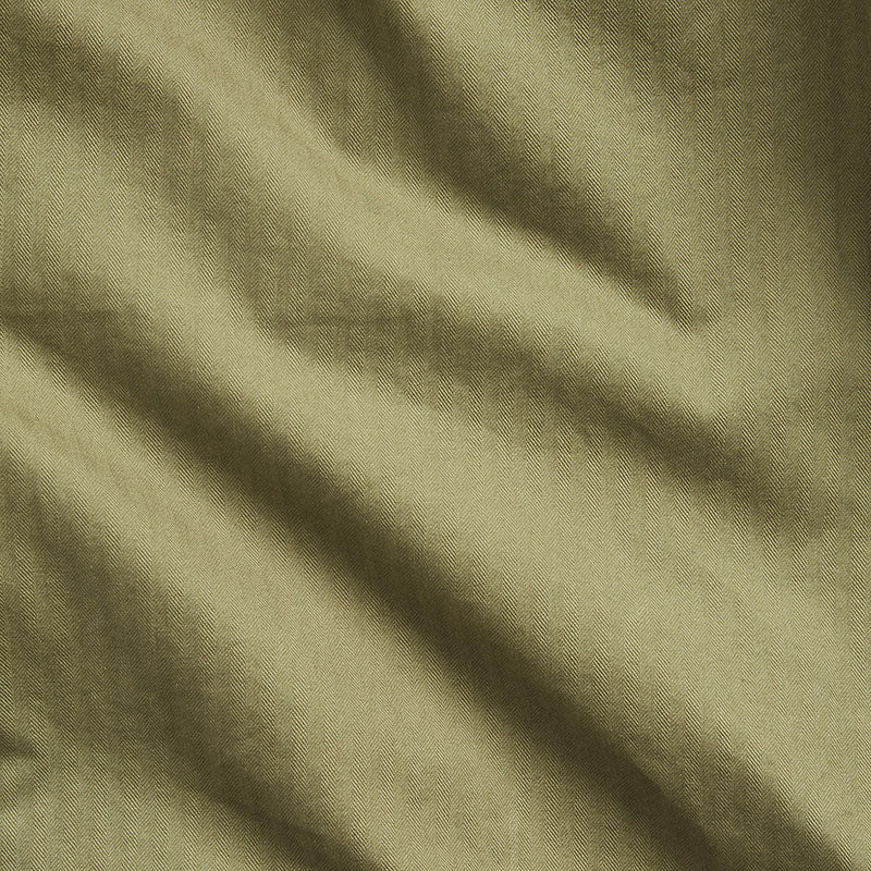 Double RL : HERRINGBONE TWILL SHIRT (MILITARY OLIVE)
