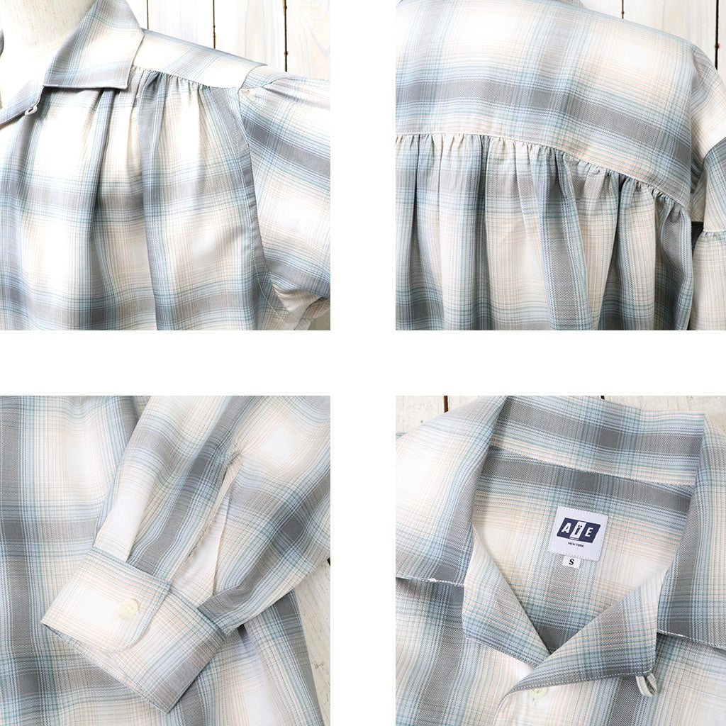【SALE30%OFF】AiE『Painter Shirt-C/LY Ombre Plaid』(Sax)