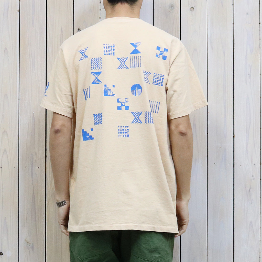 【SALE50%OFF】ENGINEERED GARMENTS『Printed Cross Crew Neck T-shirt-Illusion』
