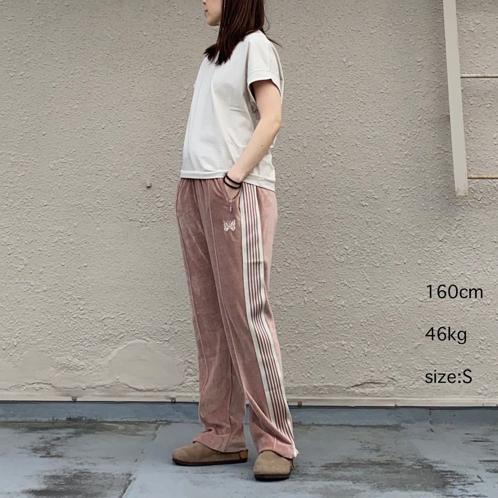 【SALE40%OFF】Needles『Narrow Track Pant-C/PE Velour』(Old Rose)