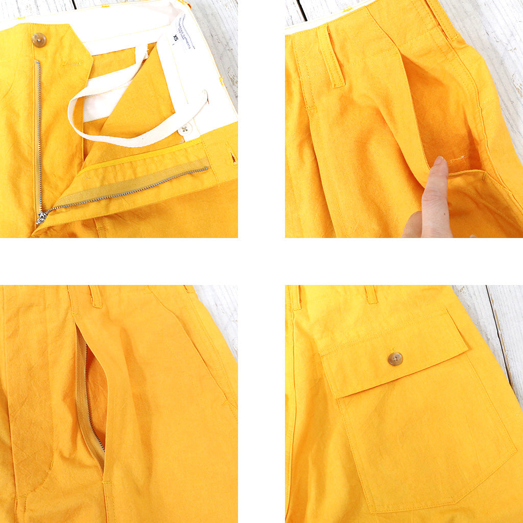【SALE50%OFF】ENGINEERED GARMENTS『Fatigue Short-Cotton Sheeting』(Yellow)