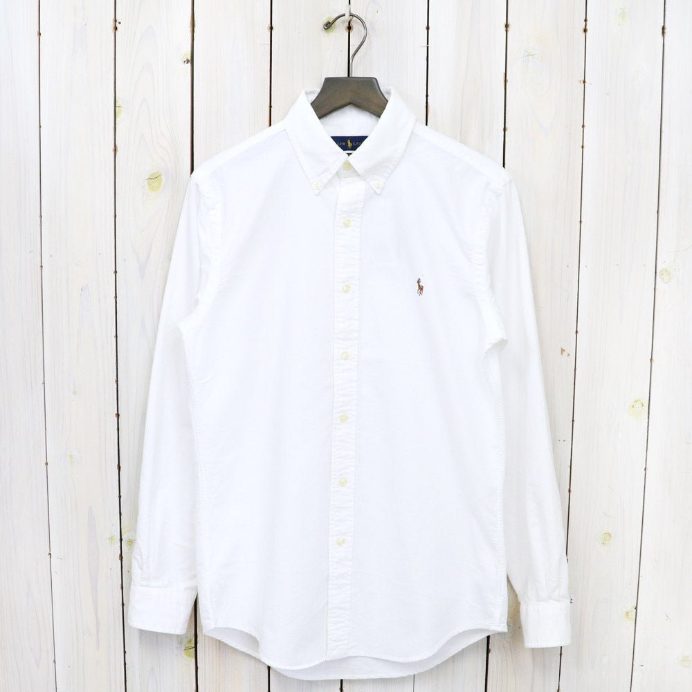 POLO RALPH LAUREN『カスタムフィット ボタンダウン オックスフォードシャツ』(WHITE)