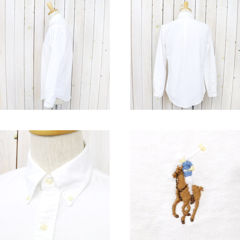 POLO RALPH LAUREN『カスタムフィット ボタンダウン オックスフォードシャツ』(WHITE)