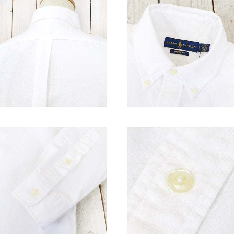 POLO RALPH LAUREN『カスタムフィット ボタンダウン オックスフォードシャツ』(WHITE)