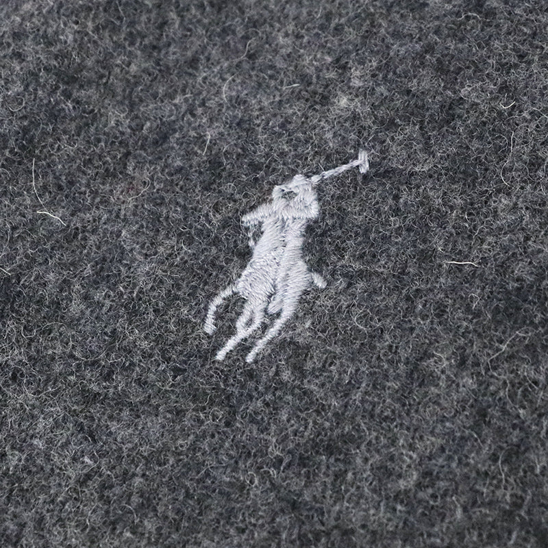 POLO RALPH LAUREN『リバーシブル ウールブレンド スカーフ』(GRAY/LT.GRAY)