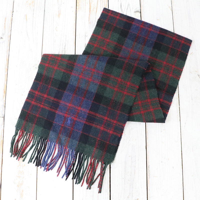 POLO RALPH LAUREN『GREENWICH PLAID MUFFLER』(Red/Green Plaid)