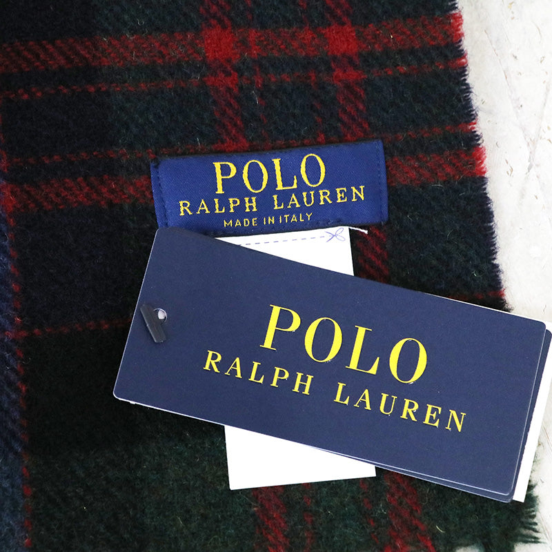 POLO RALPH LAUREN『GREENWICH PLAID MUFFLER』(Red/Green Plaid)