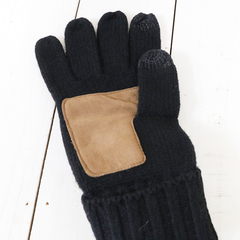 POLO RALPH LAUREN『SIGNATURE MERINO TOUGH GLOVES W/LEATHER PATCH』(Black)