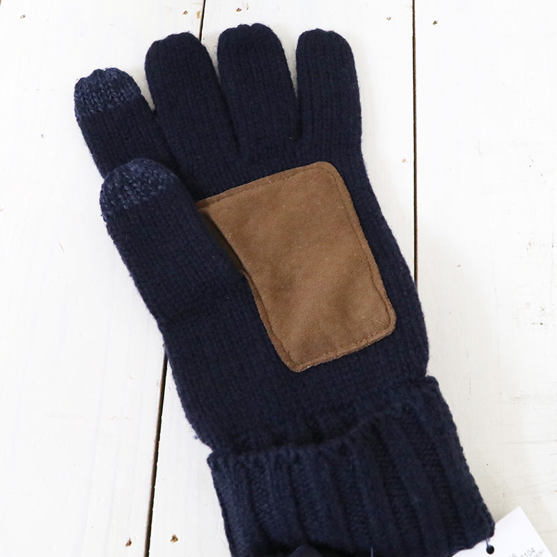 POLO RALPH LAUREN『SIGNATURE MERINO TOUGH GLOVES W/LEATHER PATCH』(Hunter Navy)