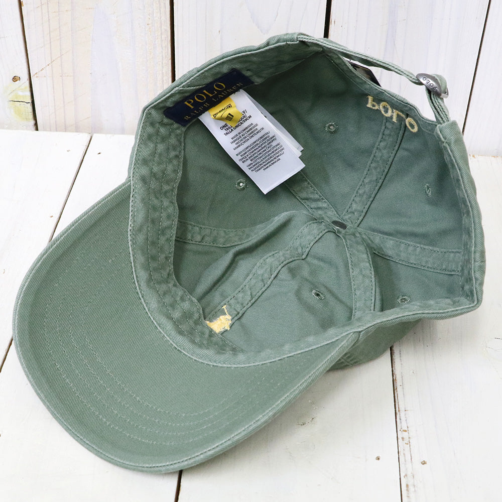POLO RALPH LAUREN『コットン チノ ベースボール キャップ』(OLIVE)