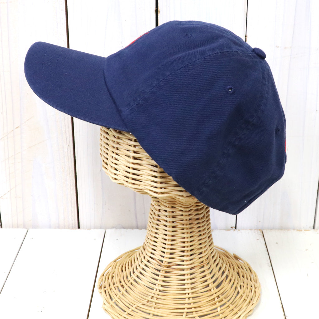 POLO RALPH LAUREN : コットン チノ ベースボール キャップ (NEWPORT NAVY/RED)